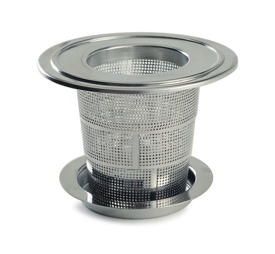 Collapsible Stainless Steel Tea Infuser w/ Drip Catcher