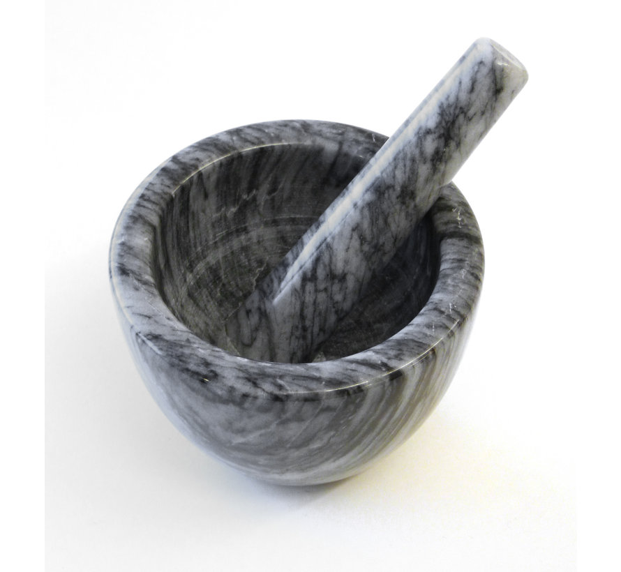 Grey Marble Mortar & Pestle