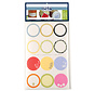 Gift Labels, 48 Adhesive, Round & Square Assortment