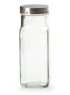 RSVP Endurance® Large Square Glass Spice Bottles – Clear