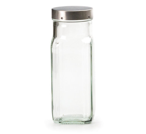 RSVP Endurance® Large Square Glass Spice Bottles – Clear