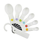 Good Grips 7 Pc. Plastic Measuring Spoons - Snaps - White
