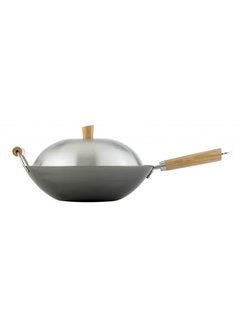 Helen's Asian Kitchen Carbon Steel Wok Set 14”