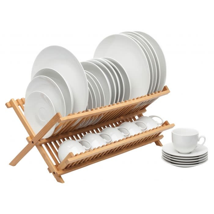 HIC Dish Rack Bamboo Spoons N Spice