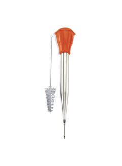 Harold Import Company Baster Set Stainless Steel W/ Cleaning Brush