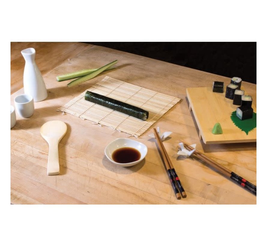  Helen's Asian Kitchen Sushi Mat, 9.5-Inches x 8-Inches, Natural  Bamboo: Kitchen Tool Sets: Home & Kitchen