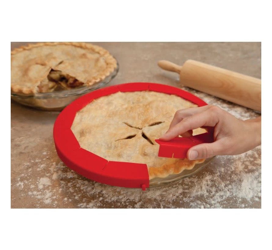 Silicone Pie Shield Adjustable 10"