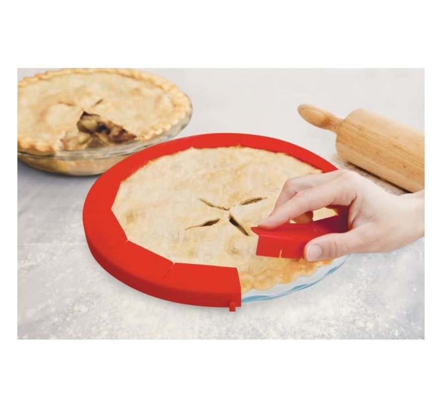 Silicone Pie Shield Adjustable 10"