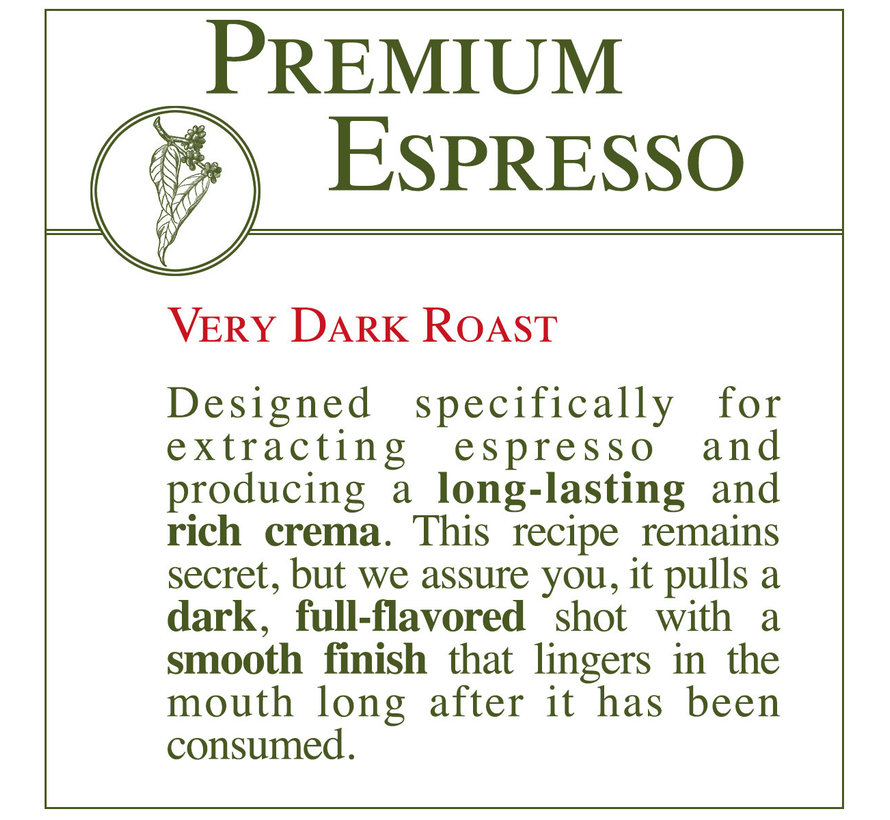 Fresh Roasted Coffee - Premium Espresso