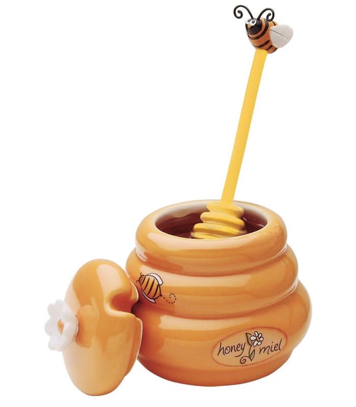 HIC Joie Mini Honey Pot & Dipper Spoons N Spice