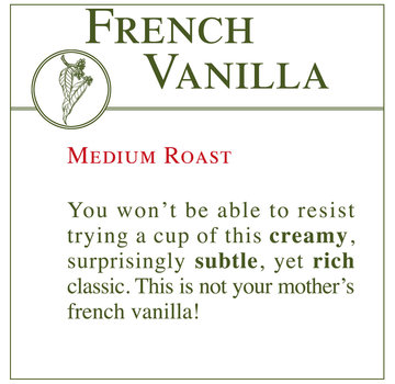 Fresh Roasted Coffee - French Vanilla