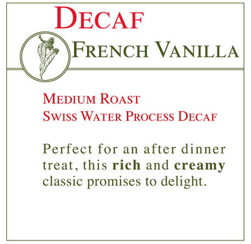 Fresh Roasted Coffee - DECAF French Vanilla
