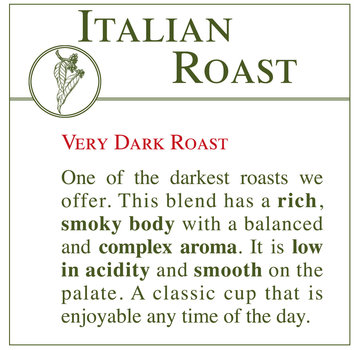 Fresh Roasted Coffee - Italian Roast