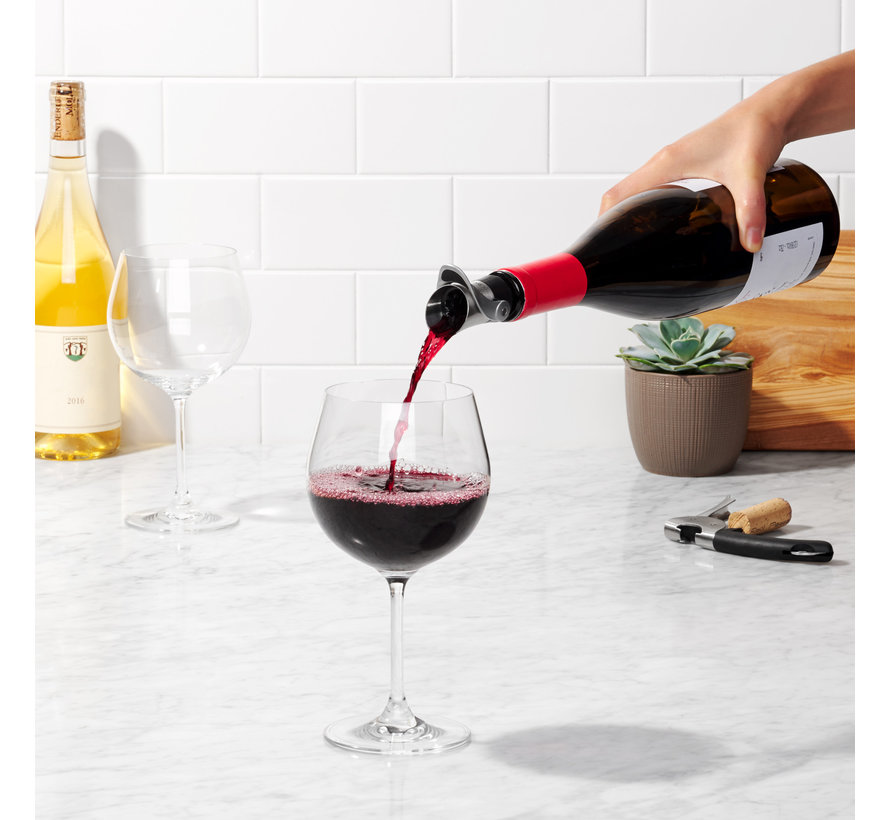STEEL Wine Stopper/Pourer Combination