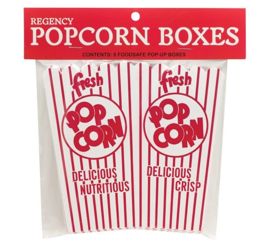 Popcorn Boxes 6 PC.