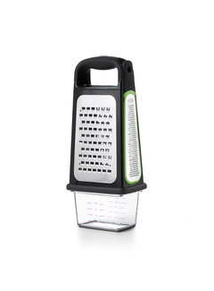 OXO Etched Box Grater with Removable Zester