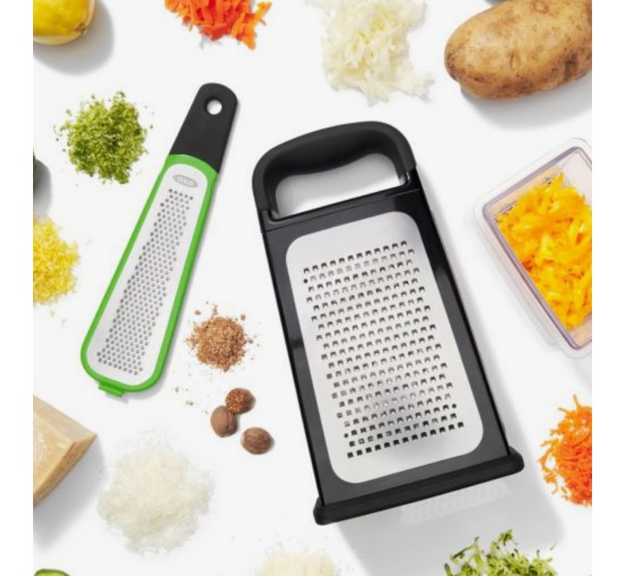 Good Grips  Etched Box Grater with Removable Zester