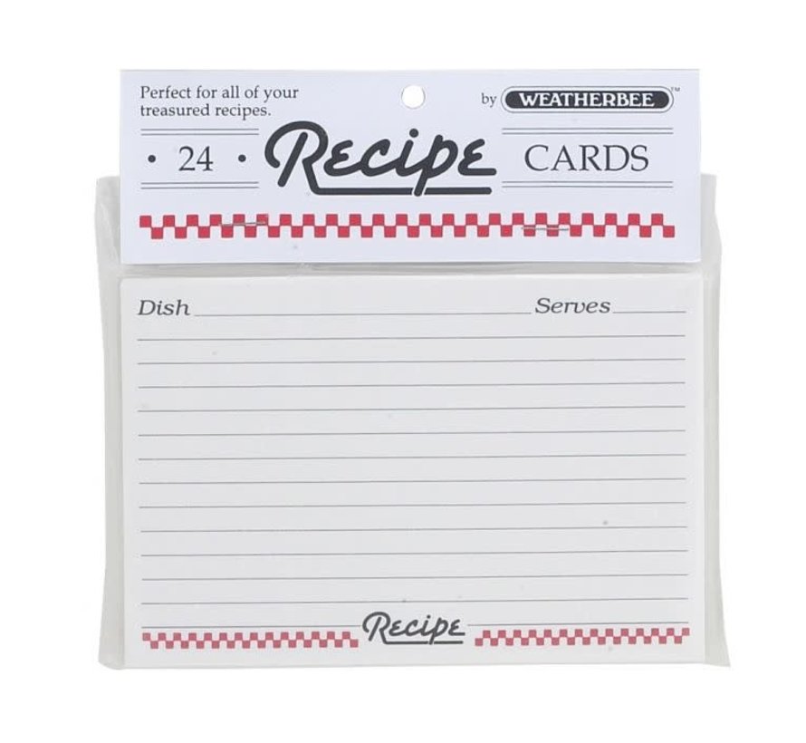 Recipe Cards 4" x 6"