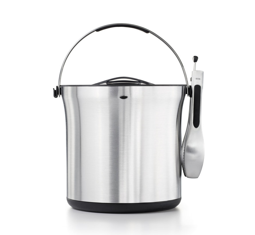 OXO STEEL Ice Bucket & Tong Set Spoons N Spice