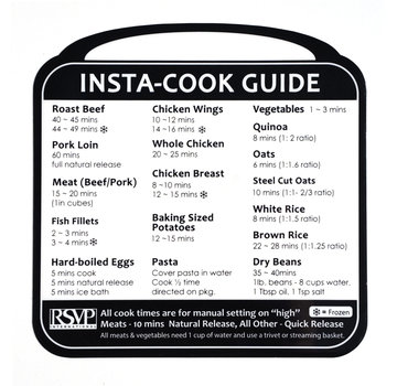RSVP Endurance® Insta Cook Removeable Reference Labels