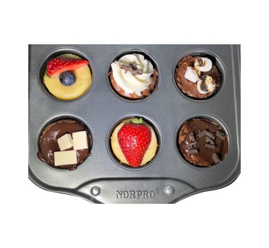 Norpro Nonstick 6 Cup Small Mini Cheesecake Muffin Cupcake Tart Quiche Pan  New