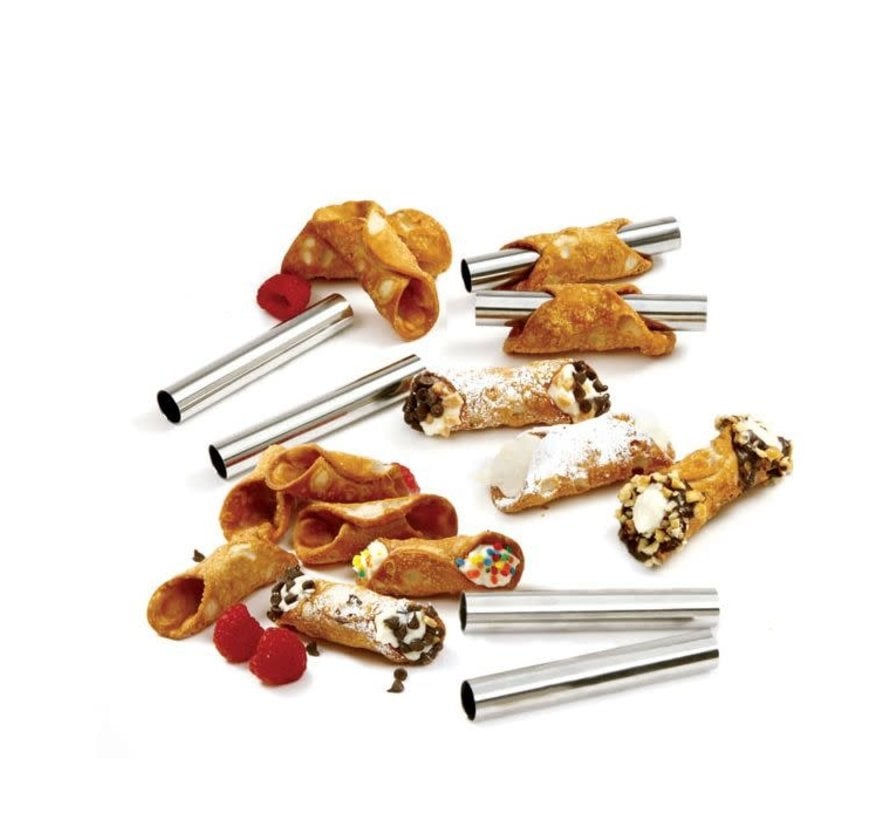 Mini Cannoli Forms, 6 Pc. Stainless Steel
