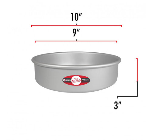 Fat Daddio's Removable Bottom Cake Pan  9"X3"