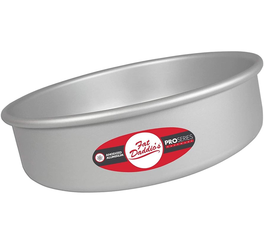 Fat Daddio's Anodized Aluminum Round Cake Pan, 8 x 3 inch