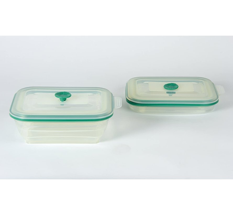 3 Cup Silicone Rectangle - Clear