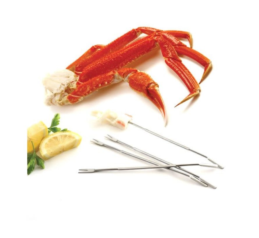 Seafood Forks/Picks, 4 Pcs. Stainless Steel