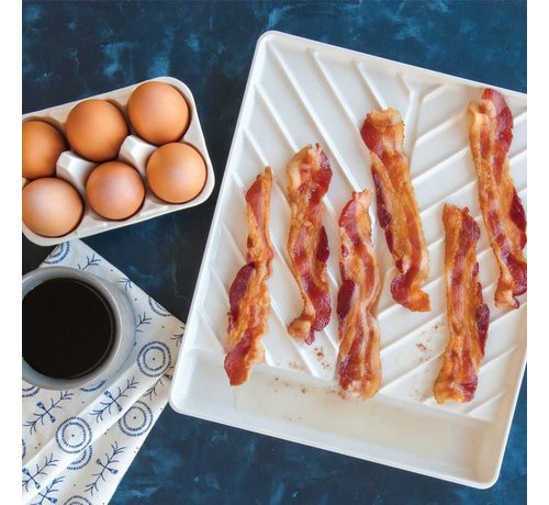 Nordic Ware Microware Large Slanted Bacon Tray