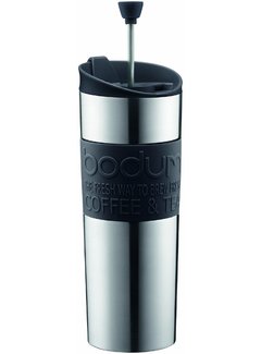 Bodum Travel Press, Stainless Steel, Vacuum Sealed, 15 Oz.