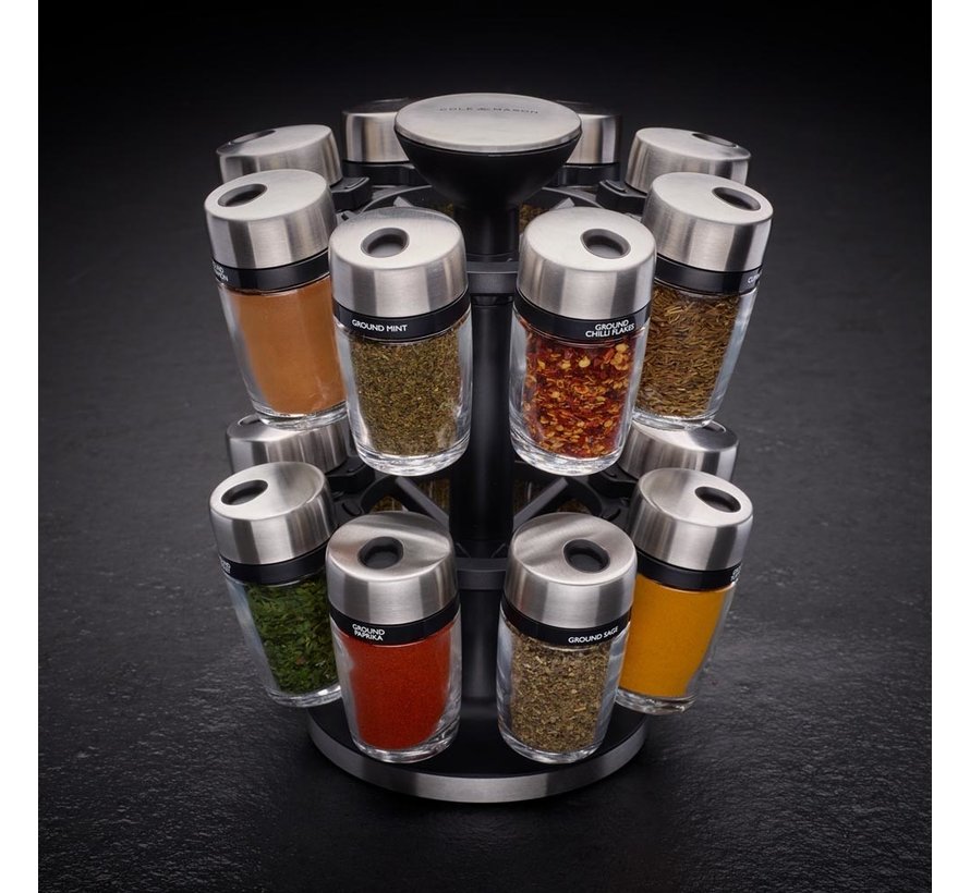 DKB Cole & Mason 16 Jar Herb & Spice Carousel - Spoons N Spice