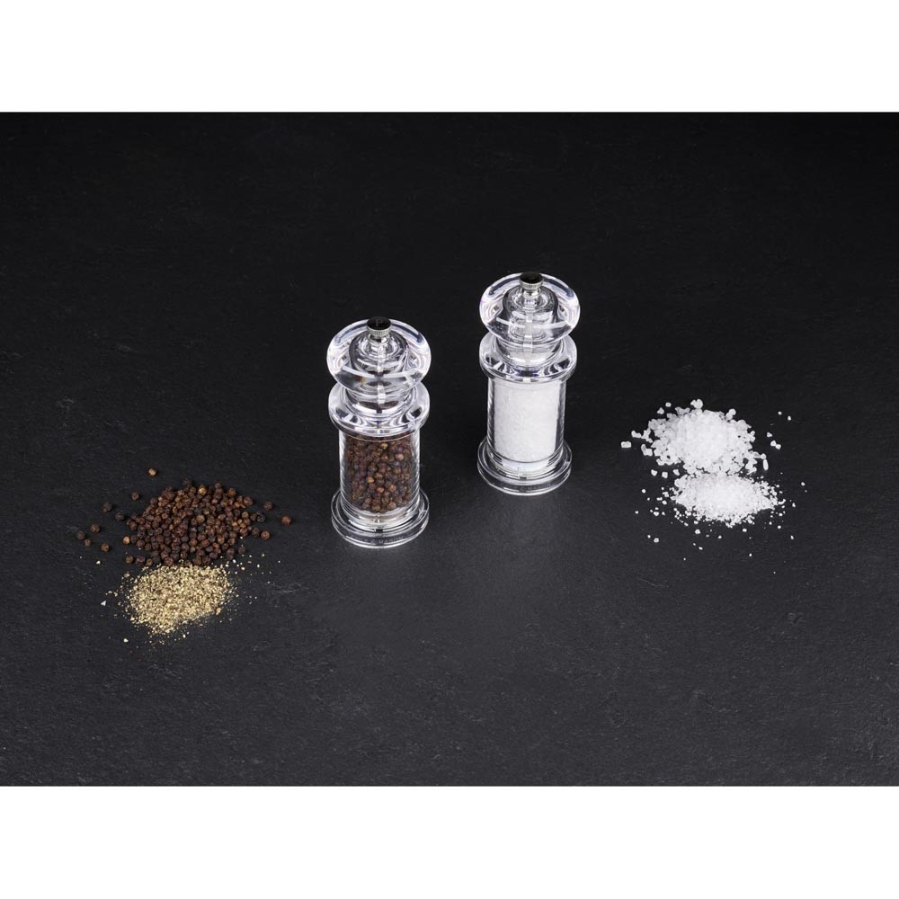 Cole & Mason COLE & MASON 505 Salt and Pepper Grinder Set - Clear