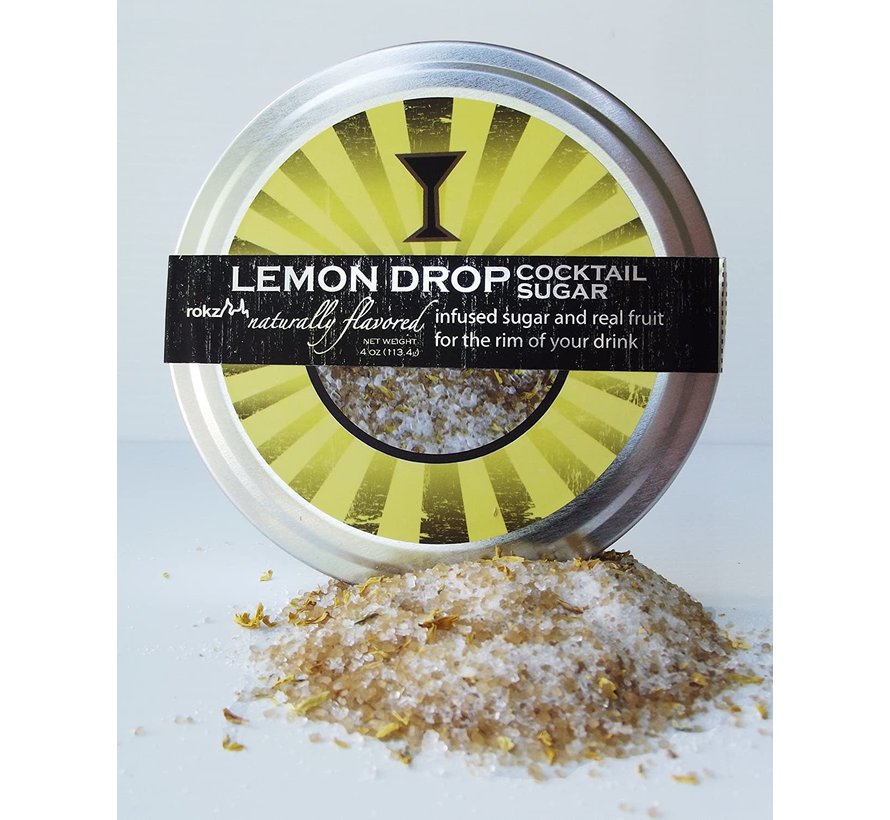 Rokz Rimmerz 4 oz Lemon Drop Natural Rimming Sugar