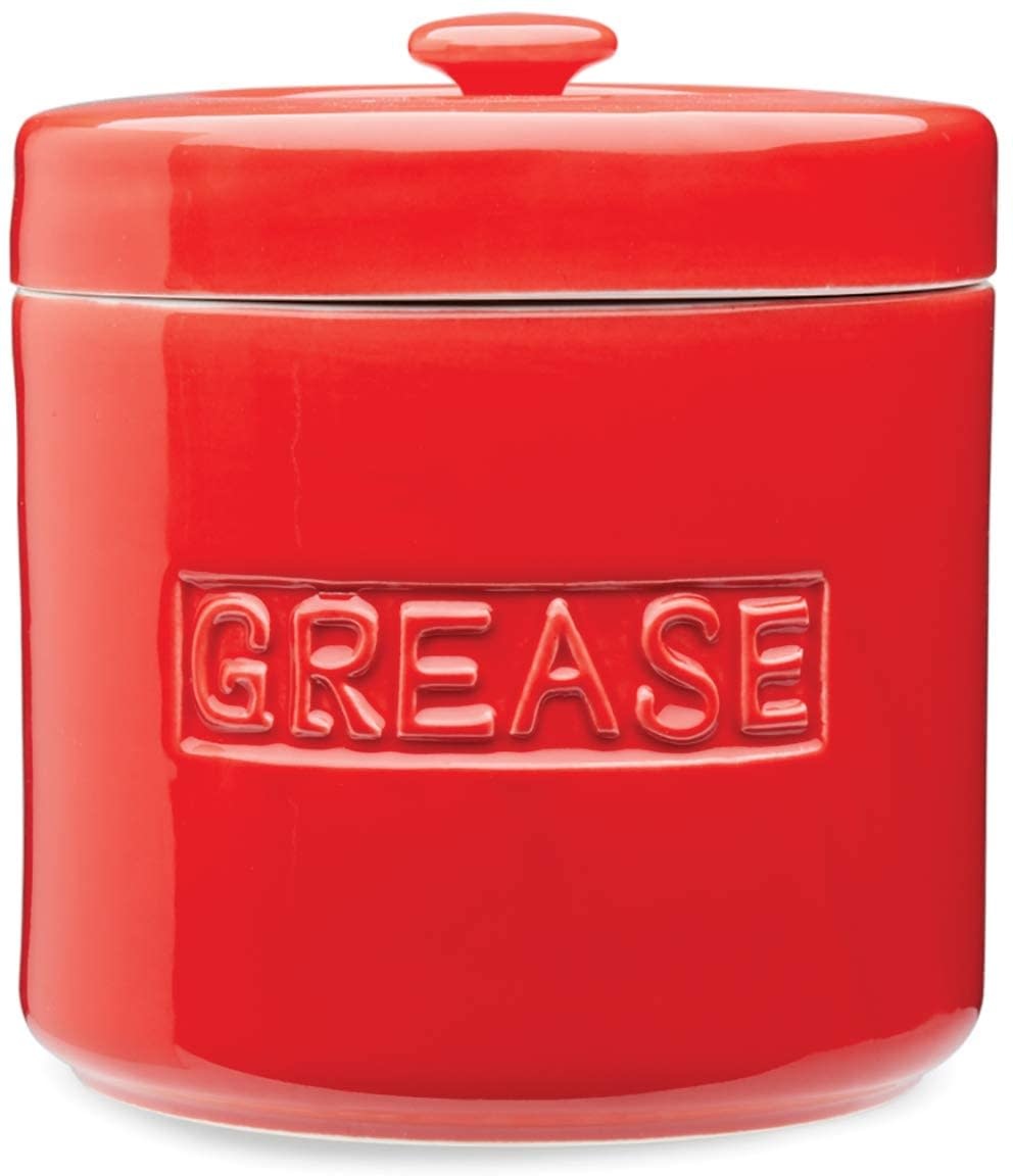 Fox Run Grease Container-Red - Spoons N Spice