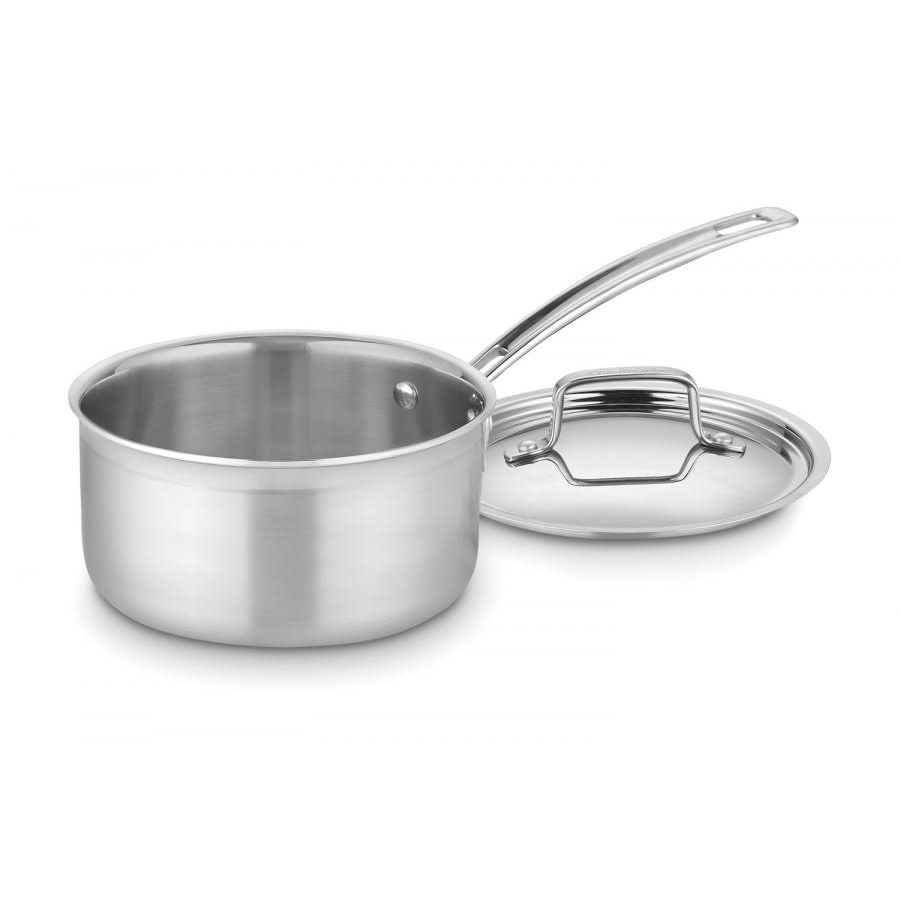 2 qt Stainless Steel Cookware Saucepan with Lid