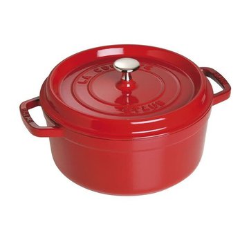 Staub Cocotte Round 5.5 Quart, Cherry