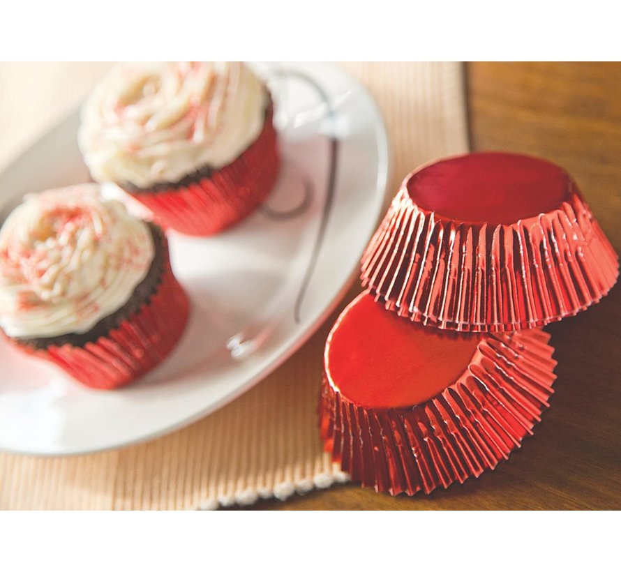 Baking Cups Foil Red 32/CT