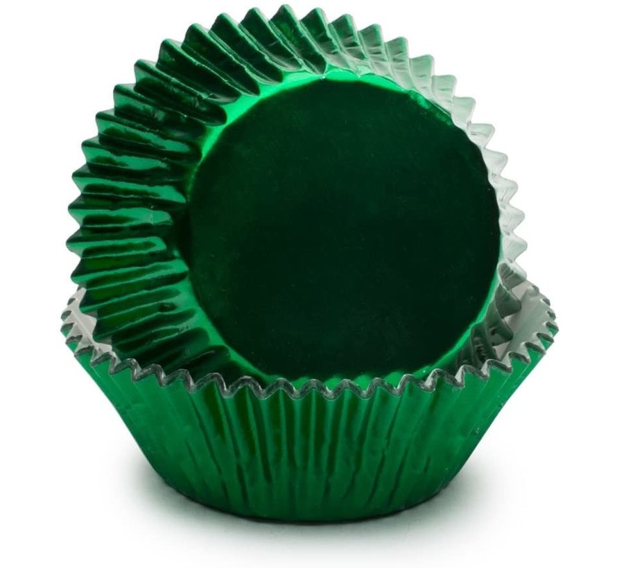 Baking Cups, Green Foil 32 Count