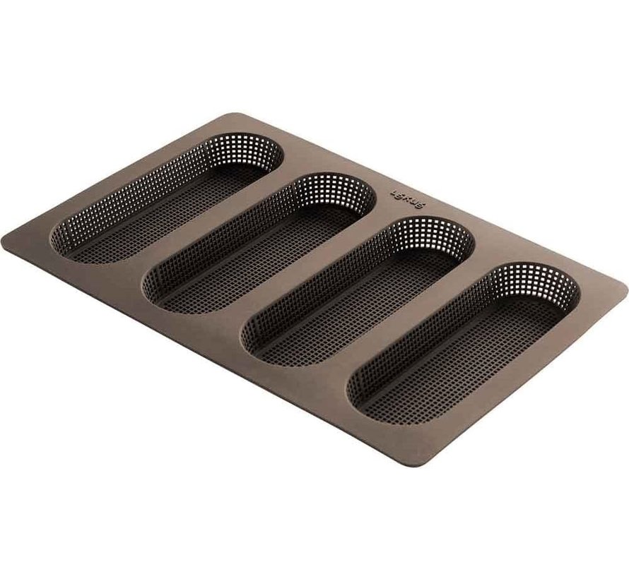 Mini Silicone Baguette  Tray Perforated