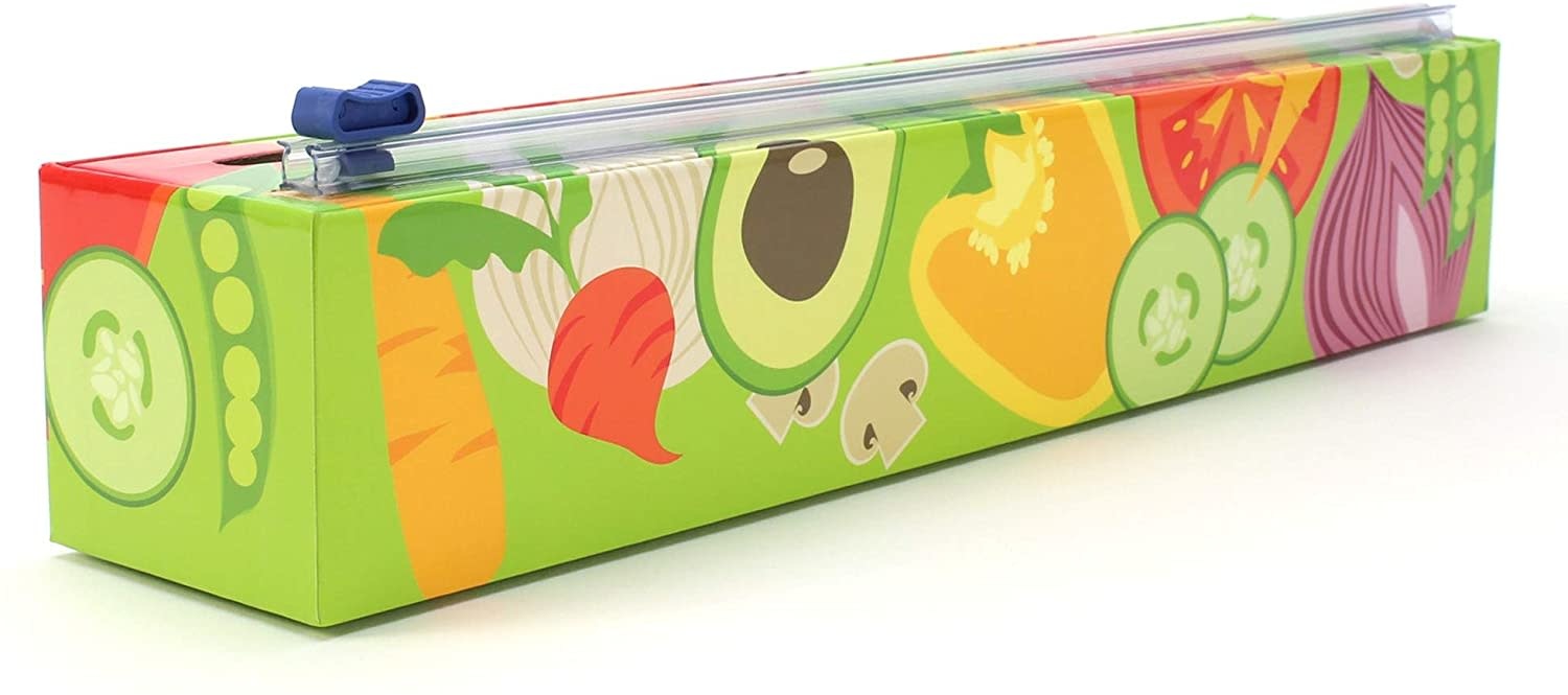ChicWrap Plastic Wrap Dispenser Veggies Spoons N Spice
