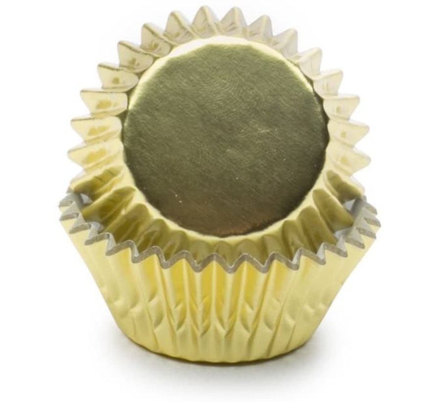 Gold Foil Mini Bake Cups - 48 count