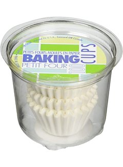 Fox Run White Paper Petit-Four Baking Cups - 100 Count