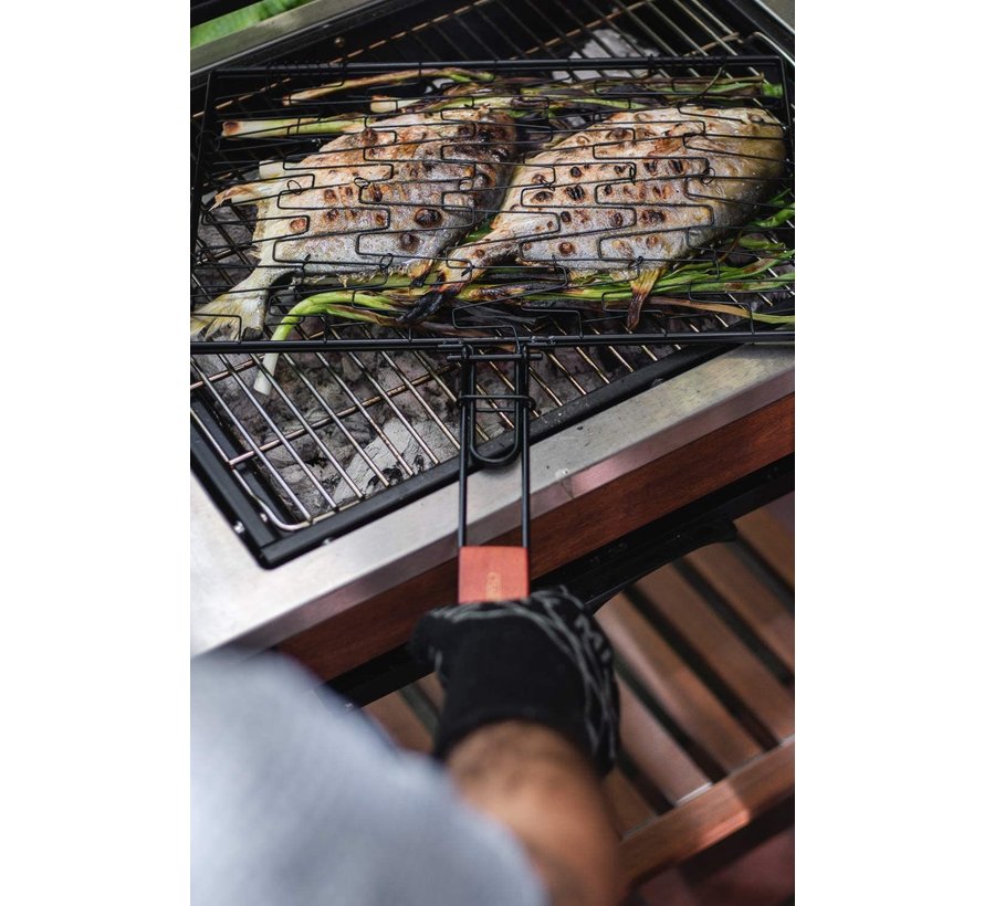Non-Stick Rectangle Flexi Grilling With Folding Handle