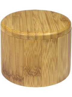 Totally Bamboo Round Salt Box 3.5"D x 2.75"H, 6 oz