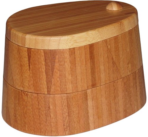 Totally Bamboo Double Salt Box - 1 Cup