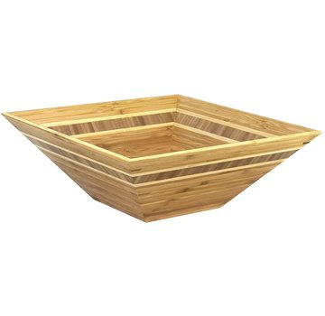 Totally Bamboo Square Inlay Bowl 12" x 12" x 4.5"