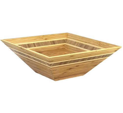 Totally Bamboo Square Inlay Bowl 12" x 12" x 4.5"