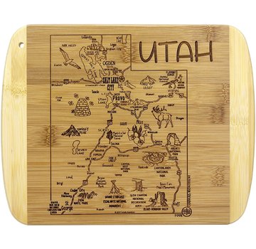 Totally Bamboo Slice of Life Utah Cutting Board